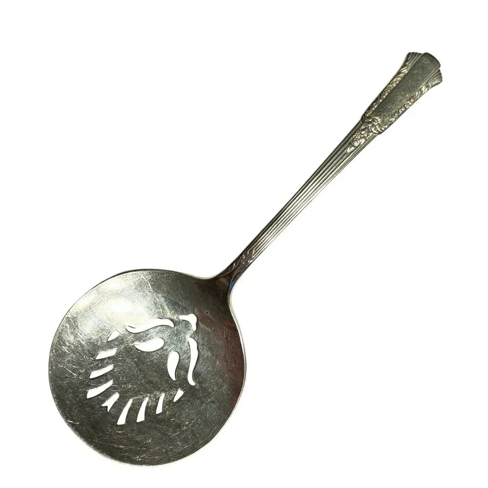 Vintage 1940's Silverplated Tomato server Treasure pattern by International IS